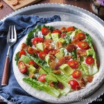 This simple Low Carb BLAT Salad is my favorite Summer sandwich in salad form, complete with mayo dressing. It's just 5 net carbs. |Low Carb, Gluten-free, Dairy-free, Paleo, Keto | lowcarbmaven.com