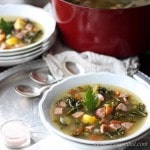 Chicken Sausage & Kale Soup | low carb,gluten-free, dairy-free, paleo | lowcarbmaven.com