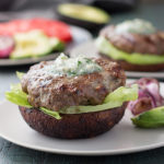 Blue cheese burgers so crazy amazing with flavor, you won't miss the bun! | Low carb, Gluten-free, Keto, bunless